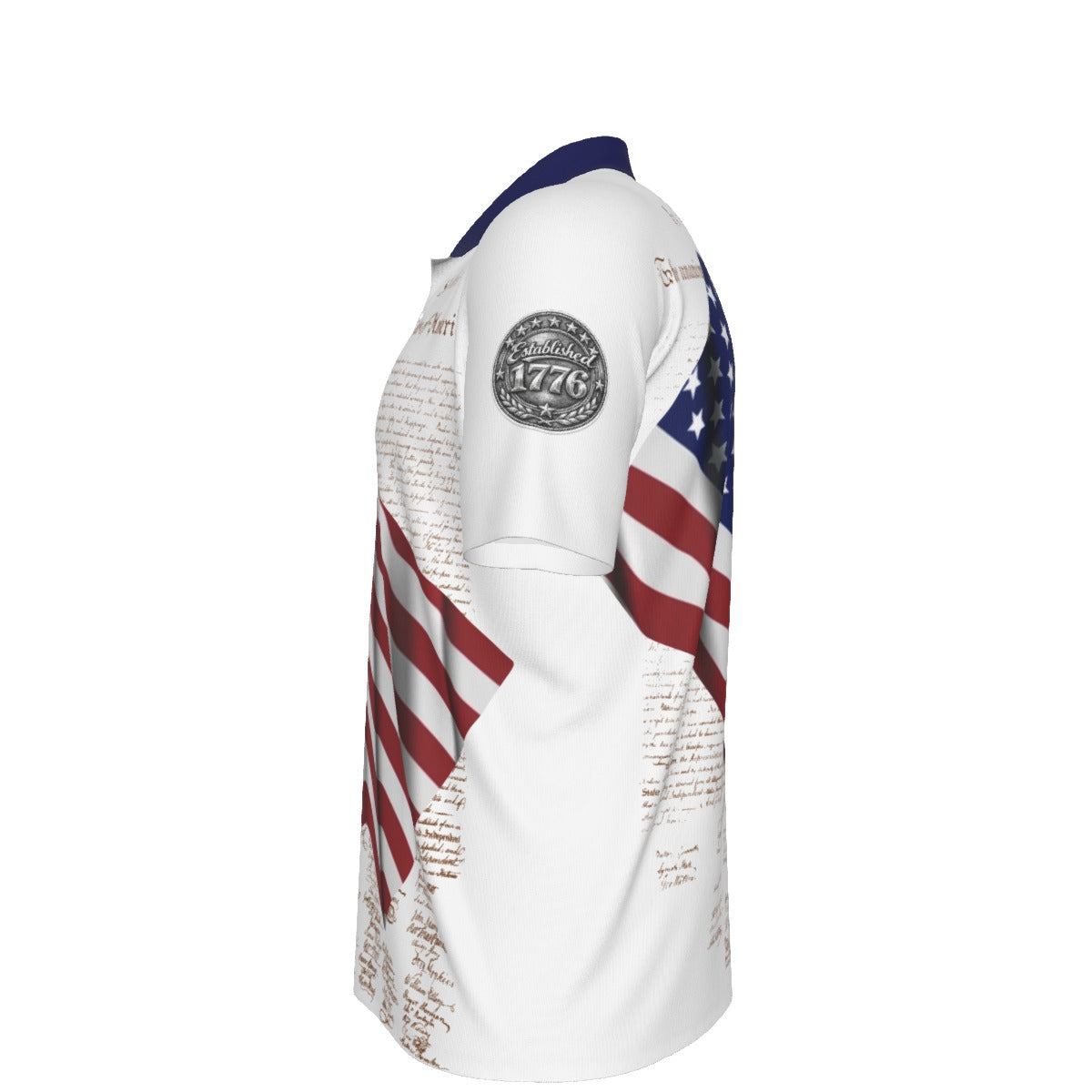 All-Over Print Men's Polo Collar Jersey