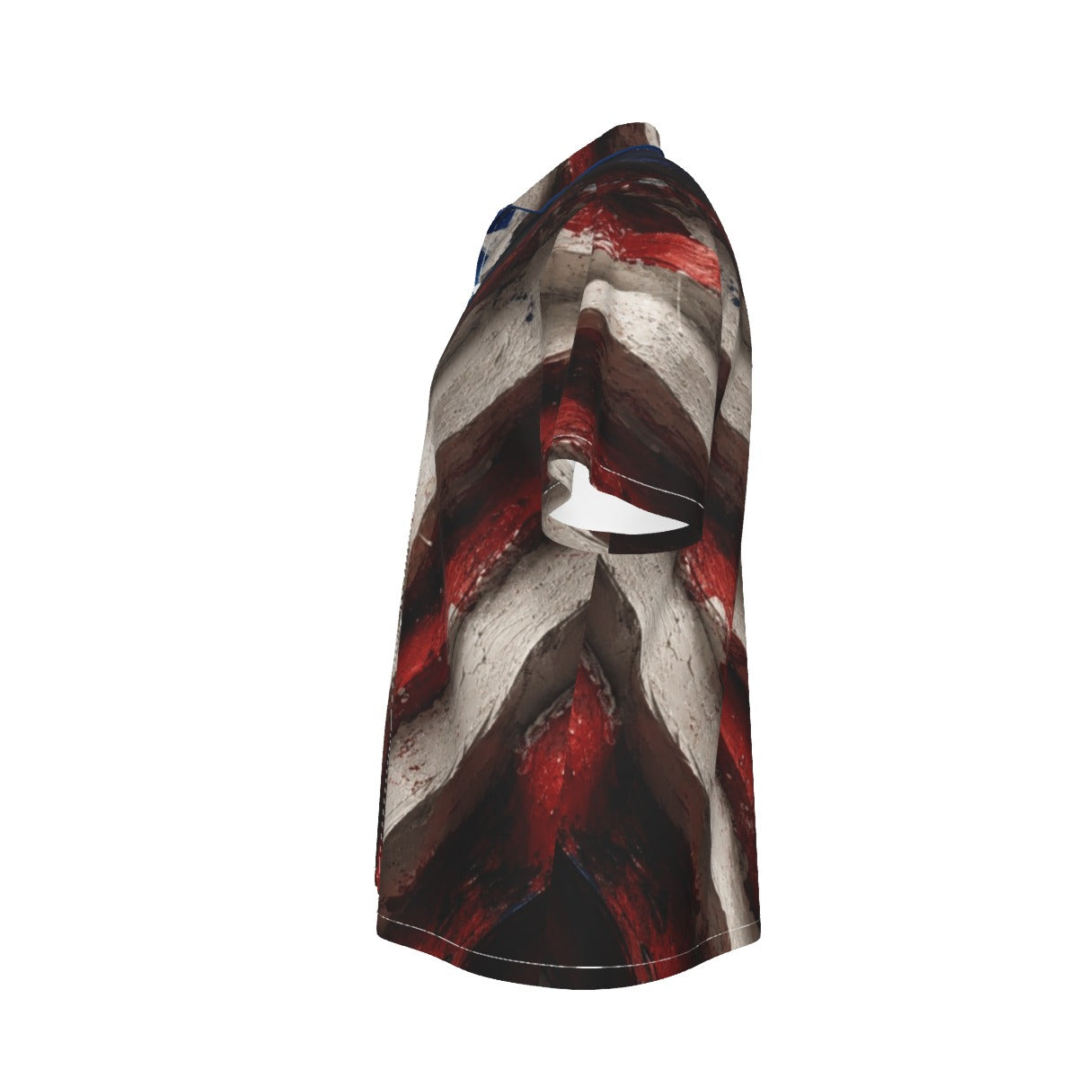 All-Over Print Men's Hawaiian Shirt With Button Closure