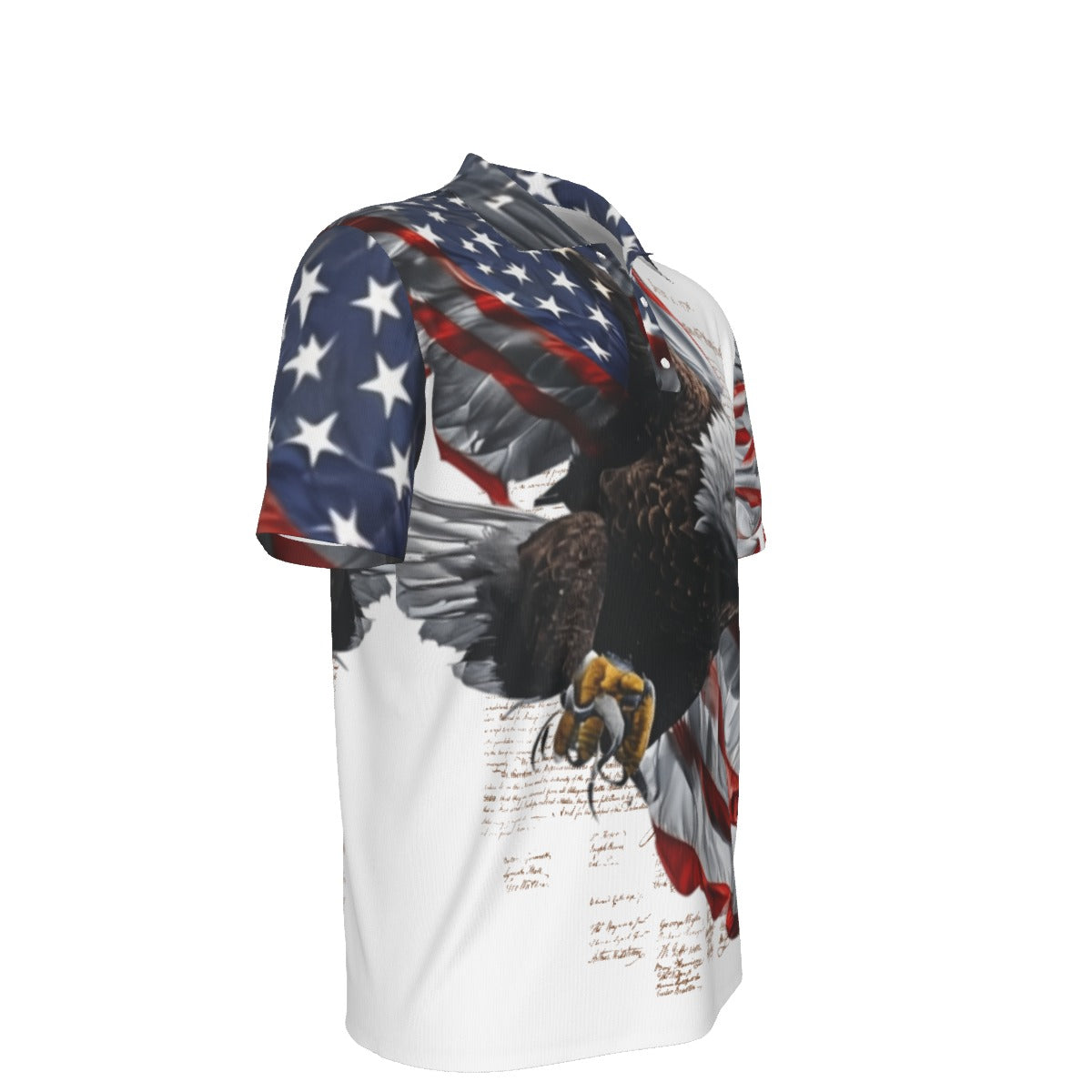 All-Over Print Men's Polo Collar Jersey