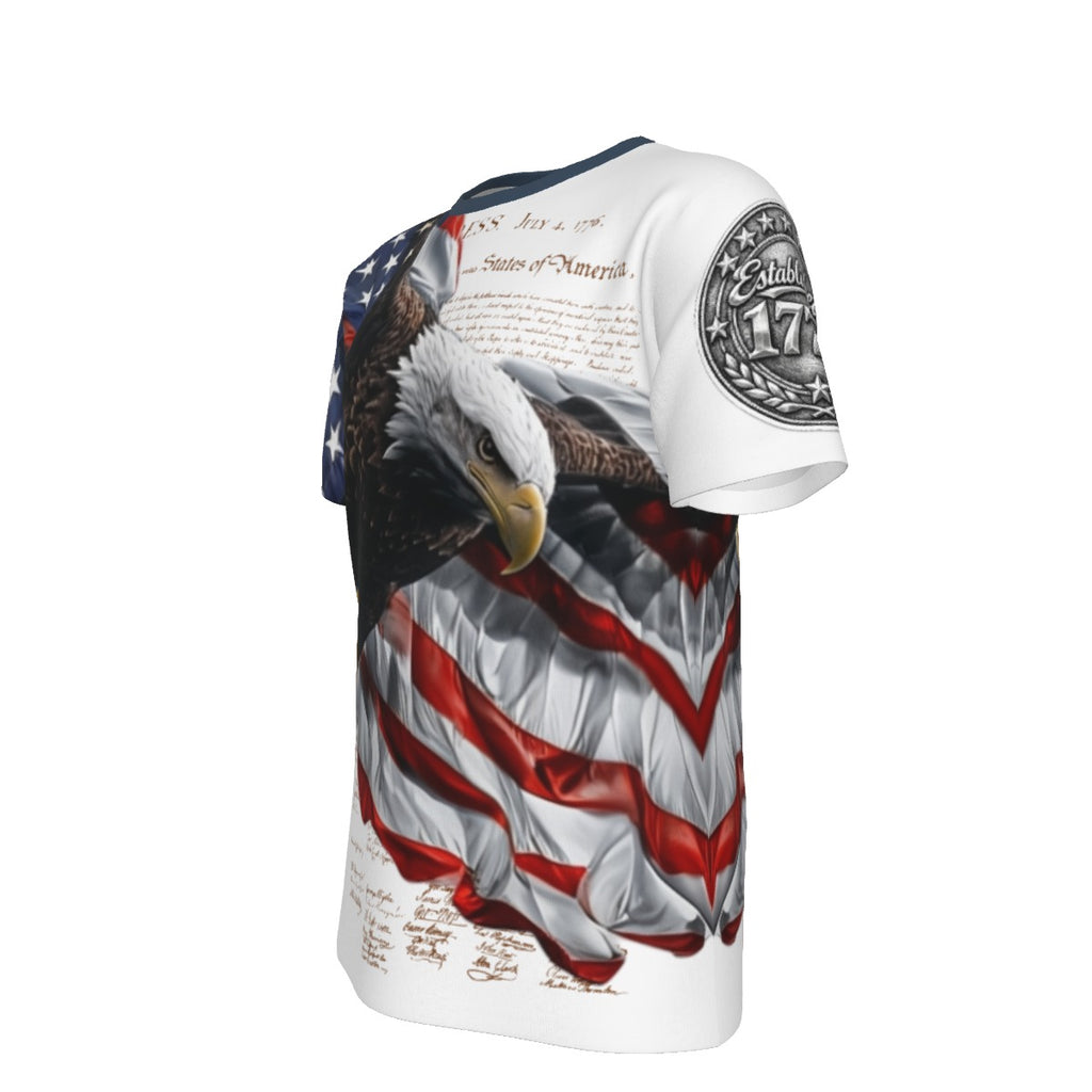 All-Over Print Men's O-Neck T-Shirt | 190GSM Cotton