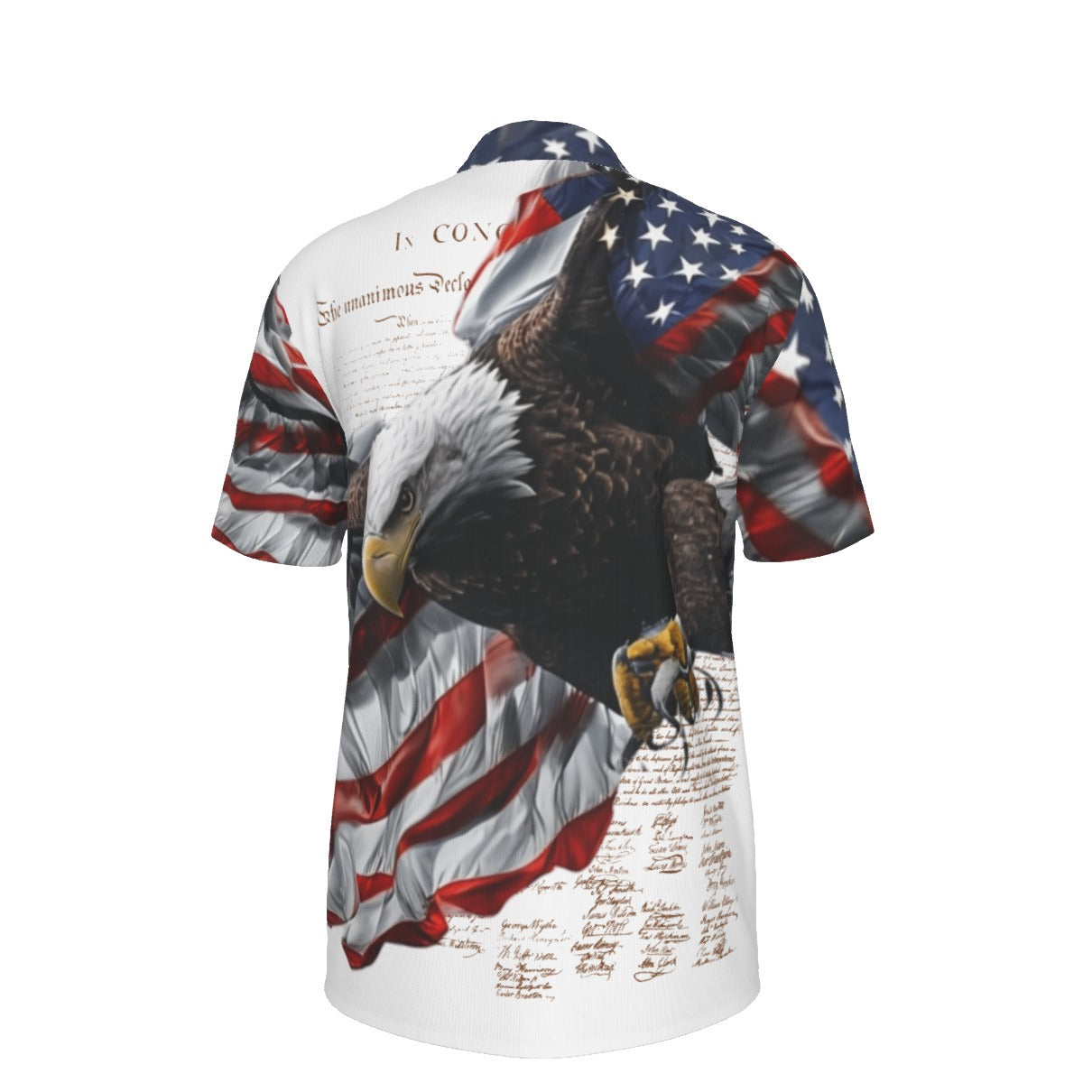 All-Over Print Men's Polo Collar Jersey