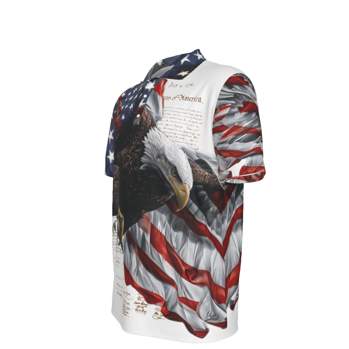 All-Over Print Men's Polo Collar Jersey