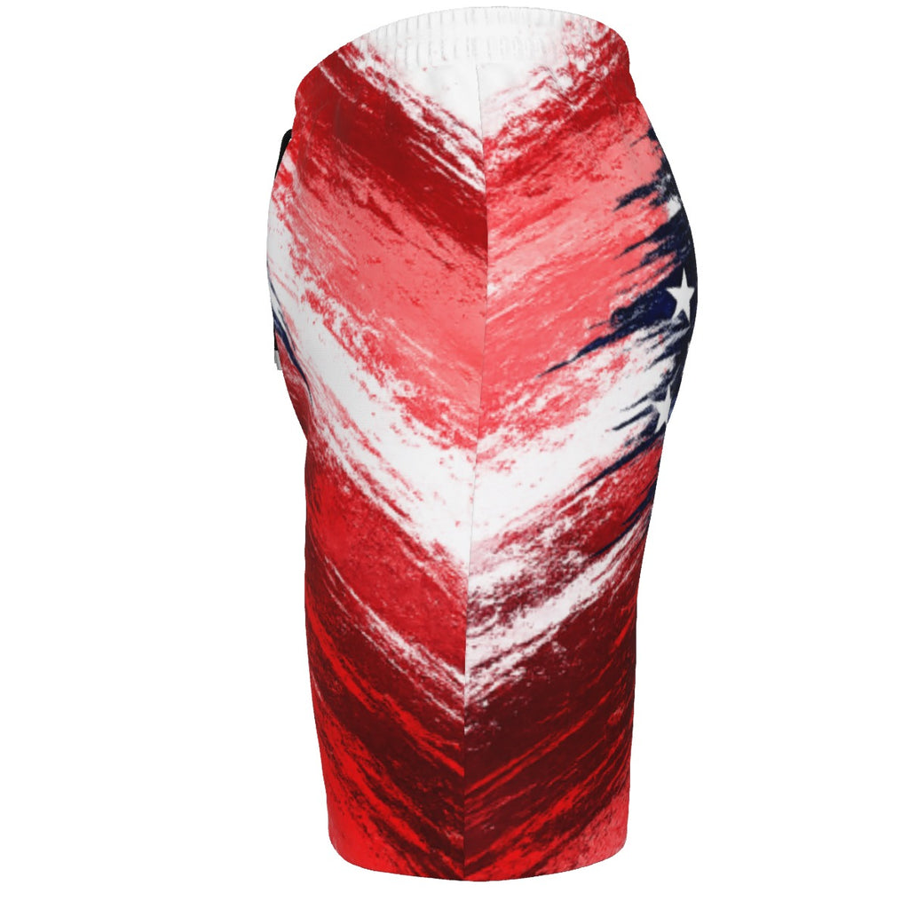 4th of July Men‘s Beach Shorts With Lining 1