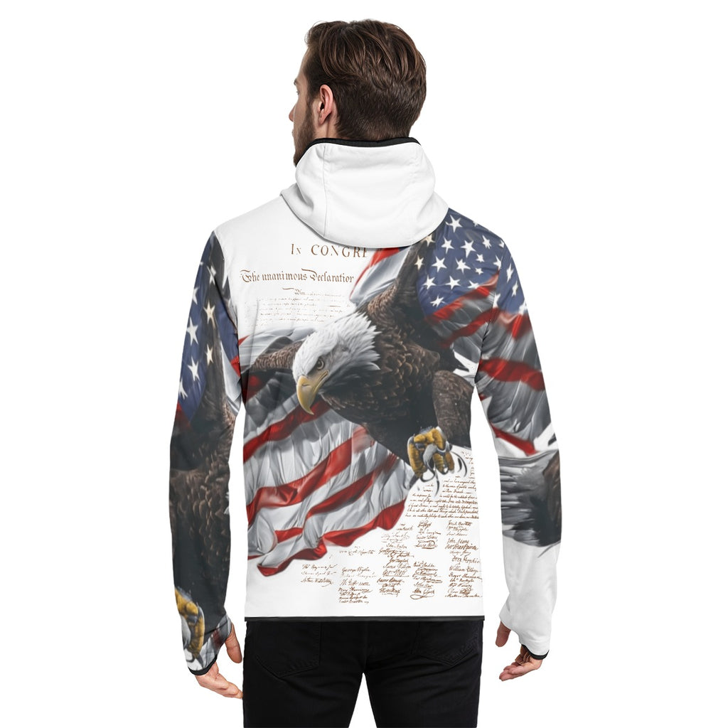 All-Over Print Men's Stylish Hoodie with Thumb Hole Design