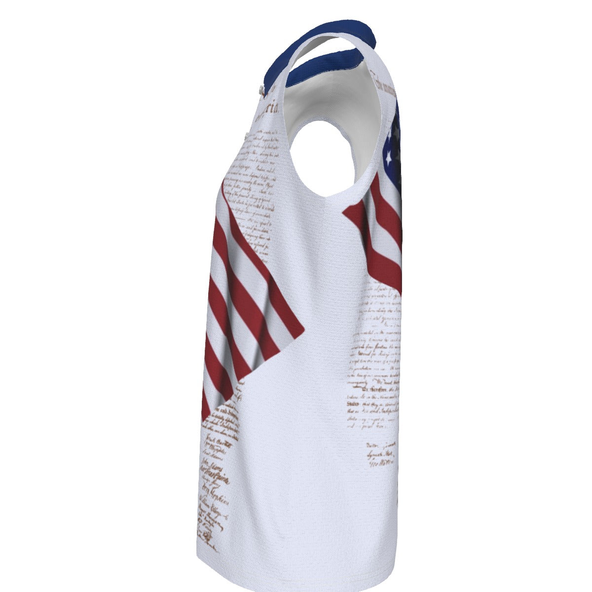 Flag and Declaration Women's UV Protection Sleeveless Polo Shirt