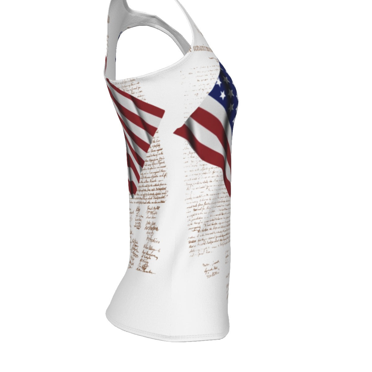 American Flag Women's Racerback Tank Top