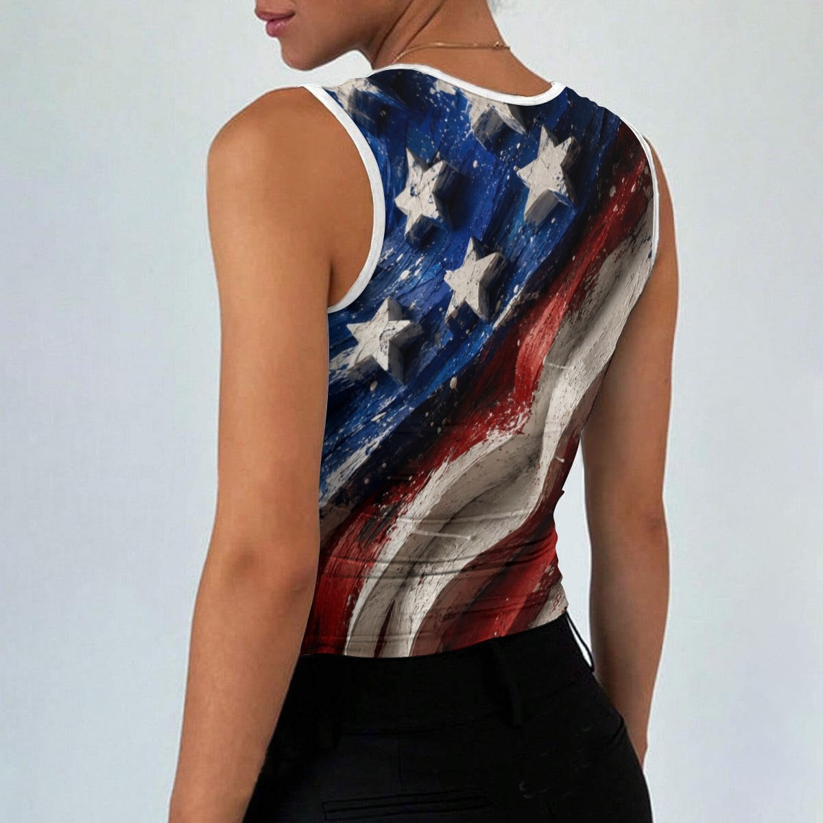All-Over Print Women’s Sleeveless Square Neck Tank Top