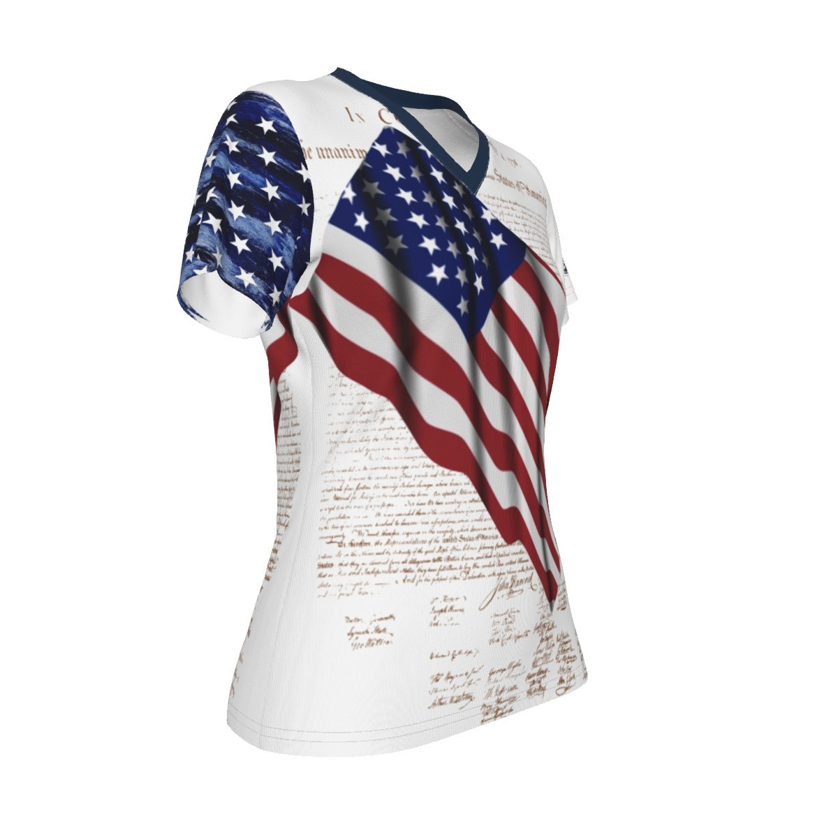 All-Over Print V-neck Women's T-shirt