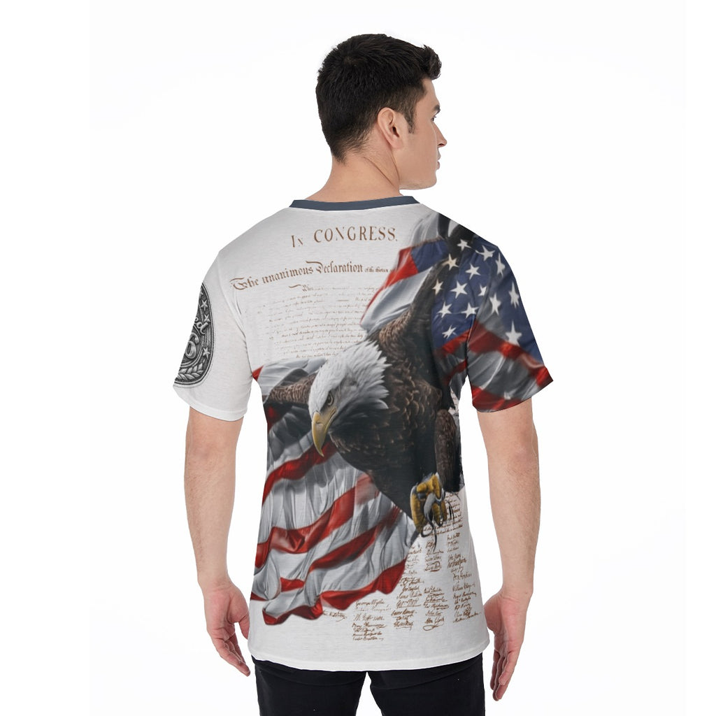 All-Over Print V-Neck T-Shirt