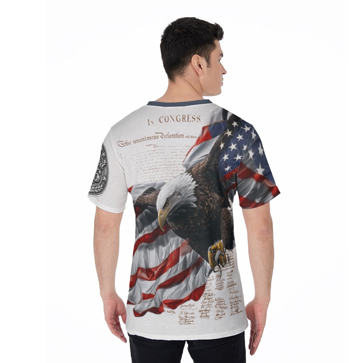 All-Over Print V-Neck T-Shirt