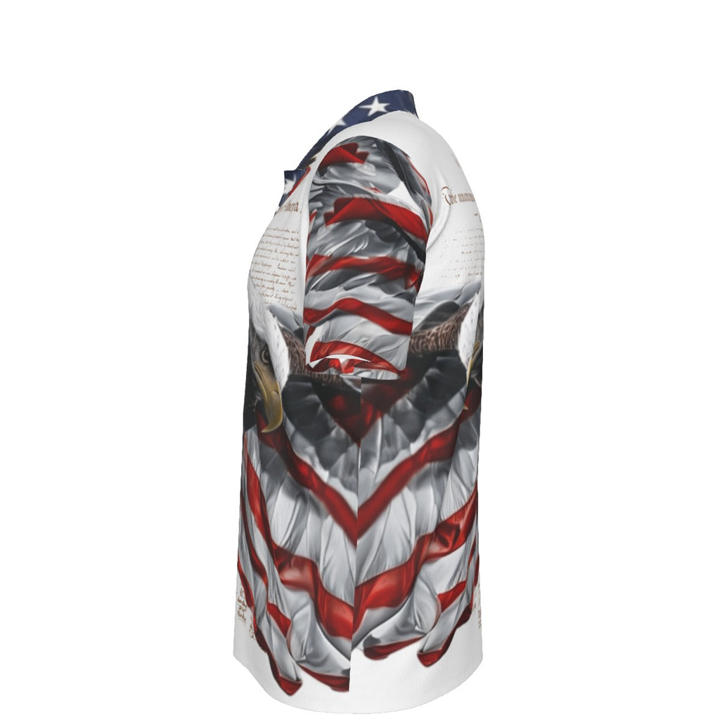 All-Over Print Men's Polo Collar Jersey